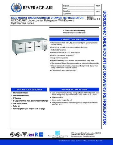 Spec Sheet