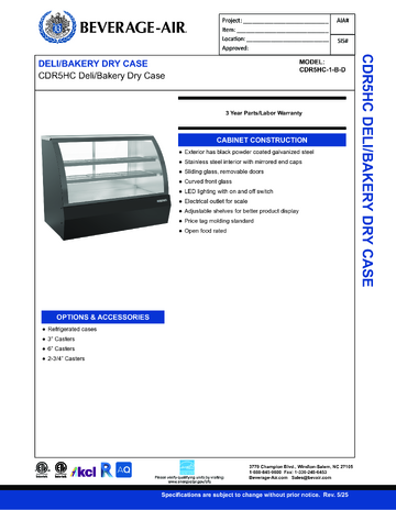 Spec Sheet