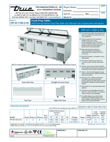 Spec Sheet