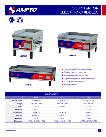 Spec Sheet