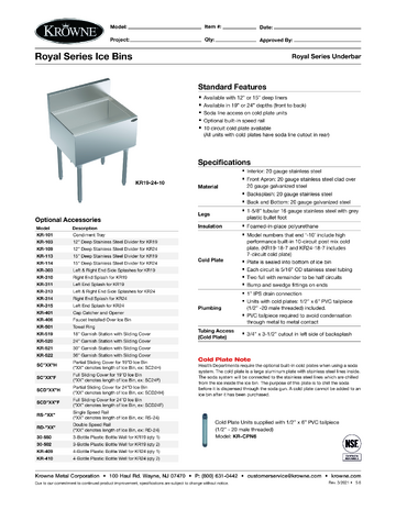 Spec Sheet