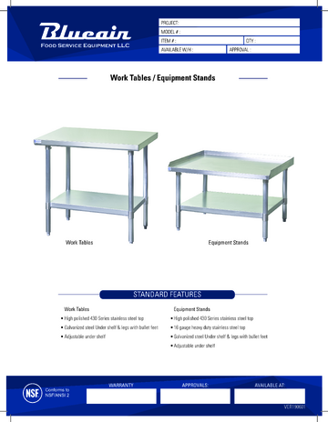 Spec Sheet