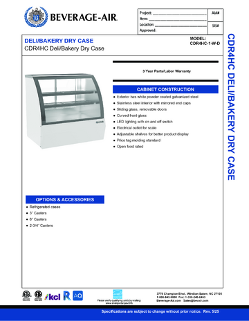 Spec Sheet