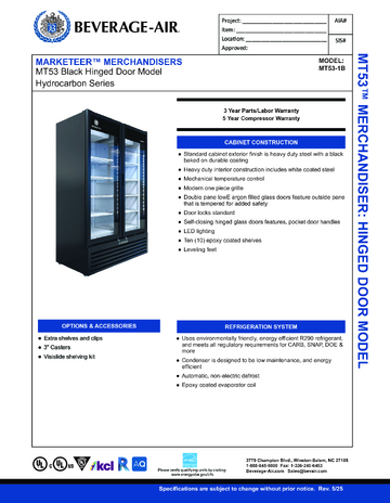 Spec Sheet