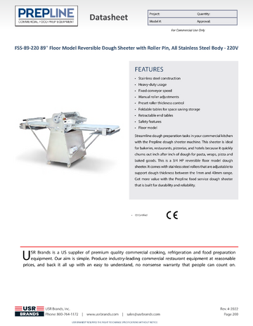 Spec Sheet