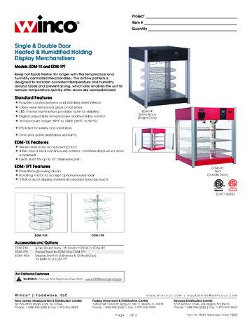 Spec Sheet