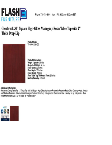 Spec Sheet