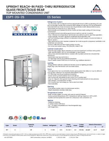 Spec Sheet