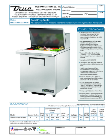 Spec Sheet