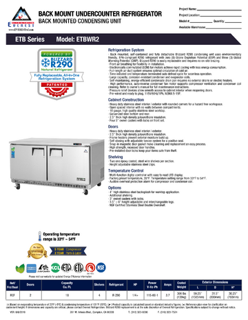 Spec Sheet