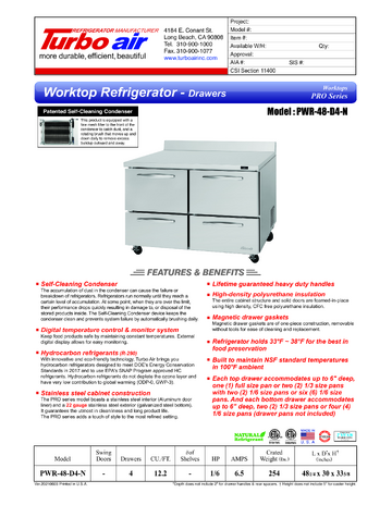 Spec Sheet