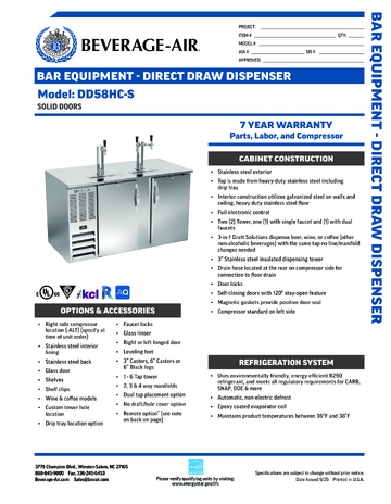 Spec Sheet