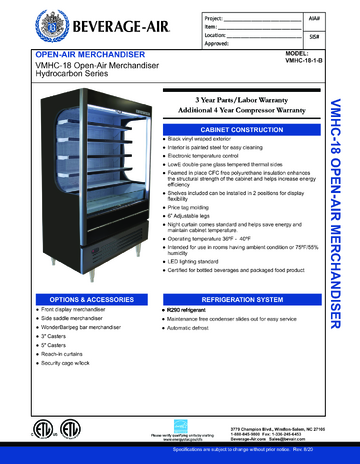 Spec Sheet