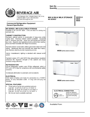 Spec Sheet