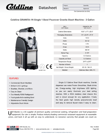 Spec Sheet