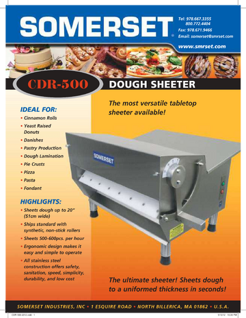 Spec Sheet