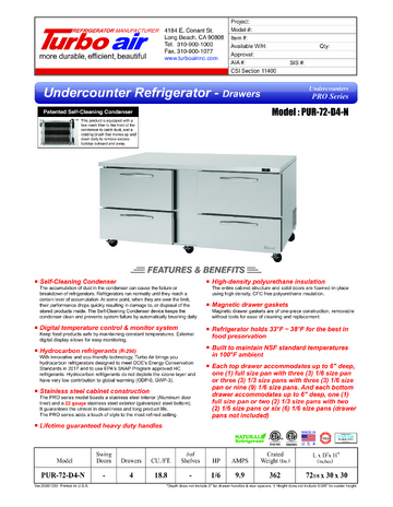 Spec Sheet