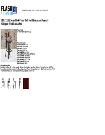 Spec Sheet