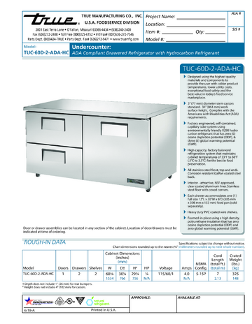 Spec Sheet
