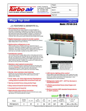 Spec Sheet