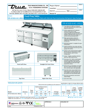 Spec Sheet