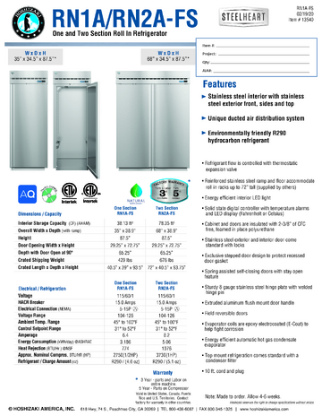 Spec Sheet
