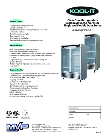 Spec Sheet