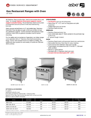 Spec Sheet