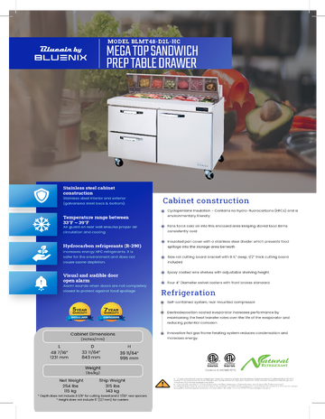 Spec Sheet