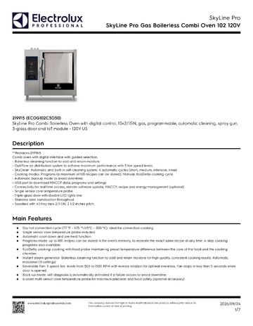Spec Sheet