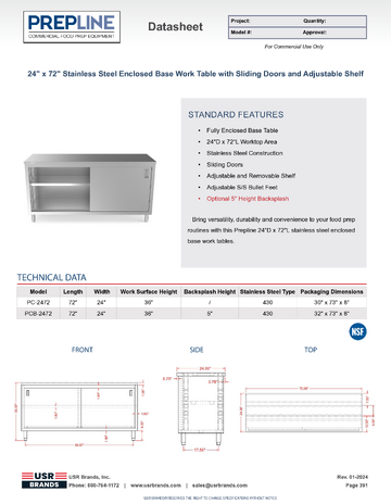 Spec Sheet