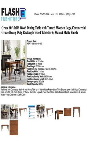 Spec Sheet