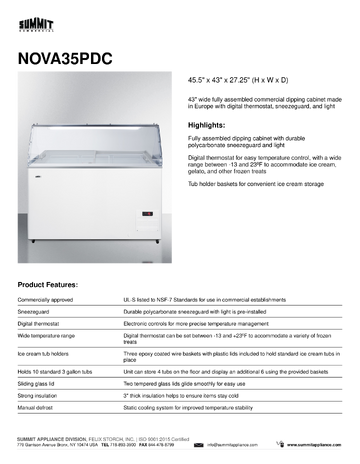 Spec Sheet