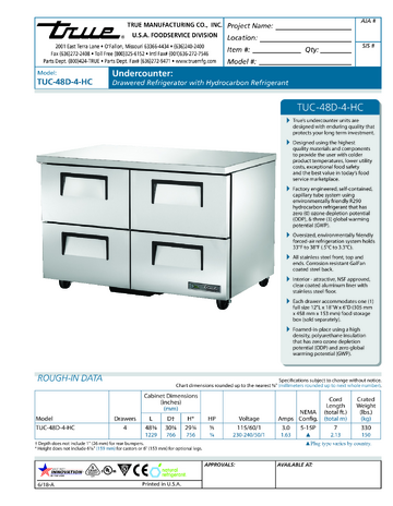 Spec Sheet