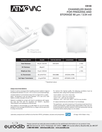 Spec Sheet