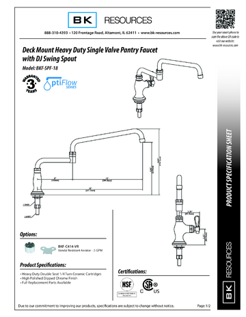 Spec Sheet