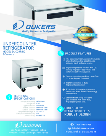 Spec Sheet