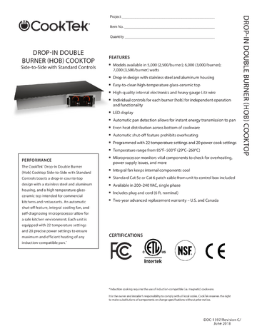 Spec Sheet
