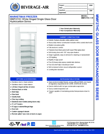 Spec Sheet