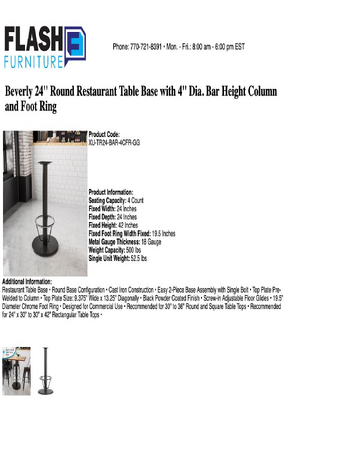 Spec Sheet