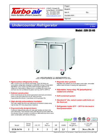 Spec Sheet