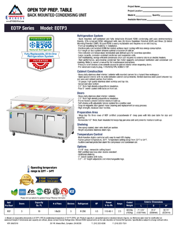 Spec Sheet