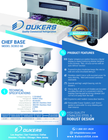 Spec Sheet
