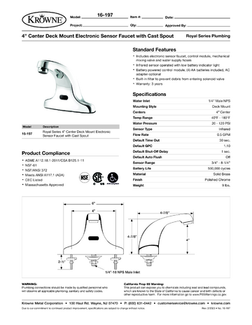 Spec Sheet