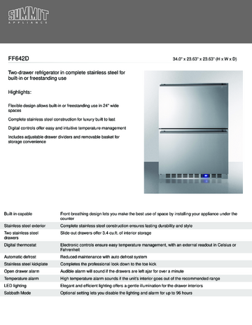 Spec Sheet