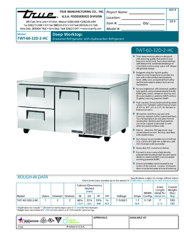 Spec Sheet