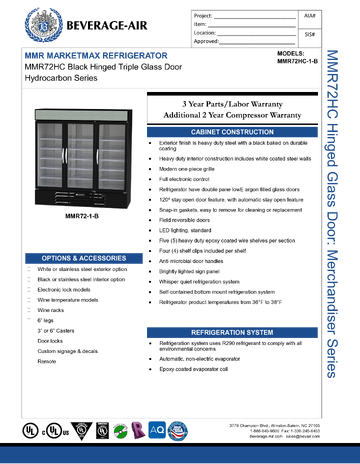 Spec Sheet