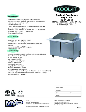 Spec Sheet