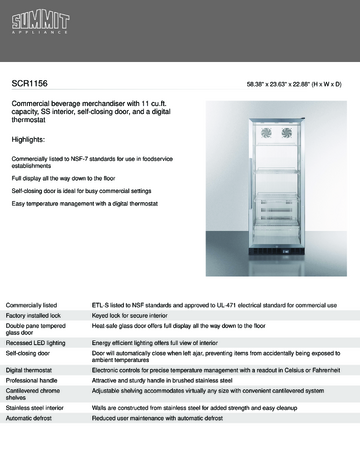 Spec Sheet