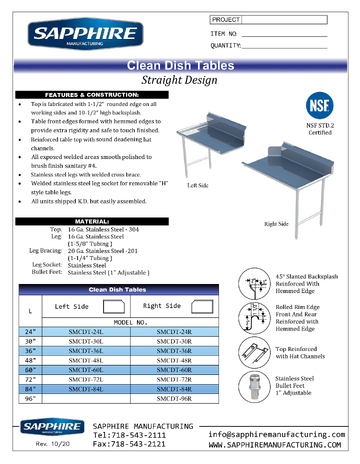 Spec Sheet